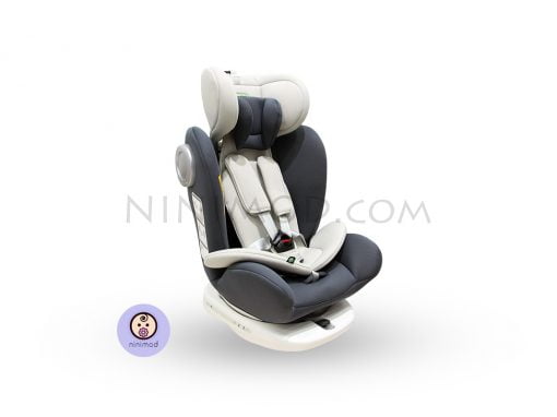 صندلی ماشین ۳۶۰ درجه مینی پاندا minipanda 360 degree رنگ خاکستری